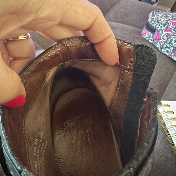 Dansko Markie nubuck black suede clog boot bootie sz 40 (US 9.5-10) shoe - Picture 8 of 8